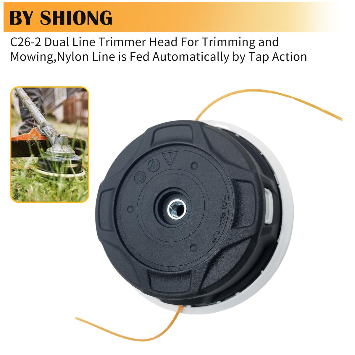 Shiosheng C26-2 trimmer head compatibility with Stihl FS series
