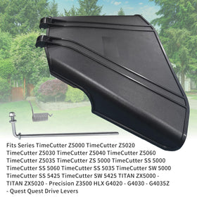 Shiosheng 108-7895 deflector in action with grass clippings distribution