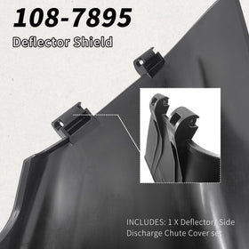 Shiosheng 108-7895 side discharge path redirects clippings away from the deck