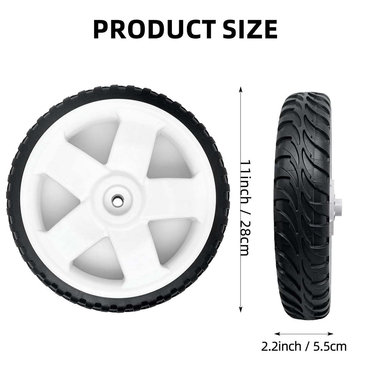 Shiosheng drive wheels bore 1-2 inch toro upgrade for smoother operation
