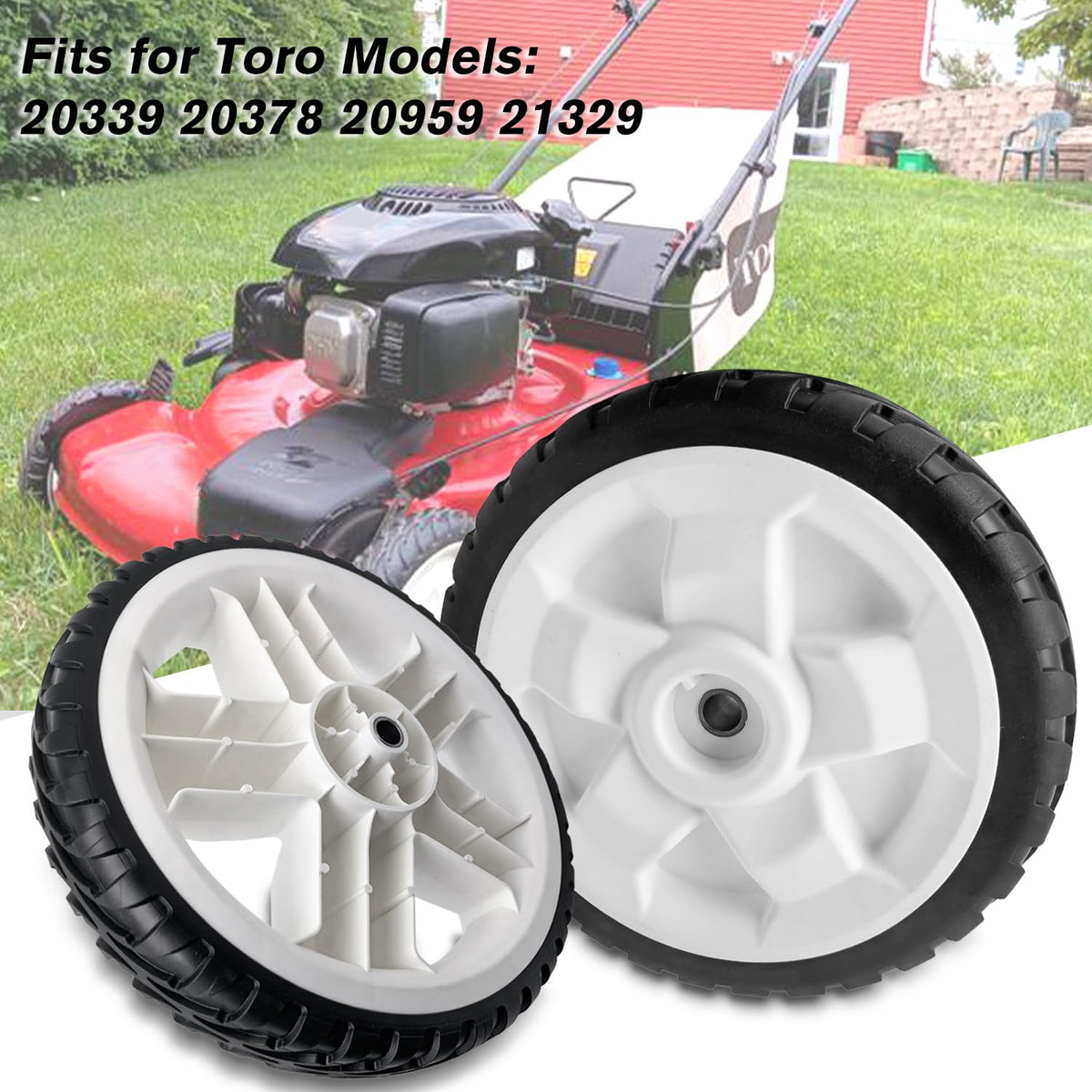Shiosheng drive wheels compatible with Toro models 20339 20378 for easy replacement