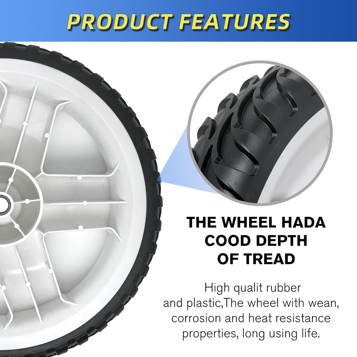 Shiosheng drive wheels compatible with Toro models 20959 21329