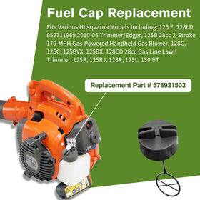 Shiosheng fuel cap assembly for Husqvarna 125L aids smooth refueling on site.