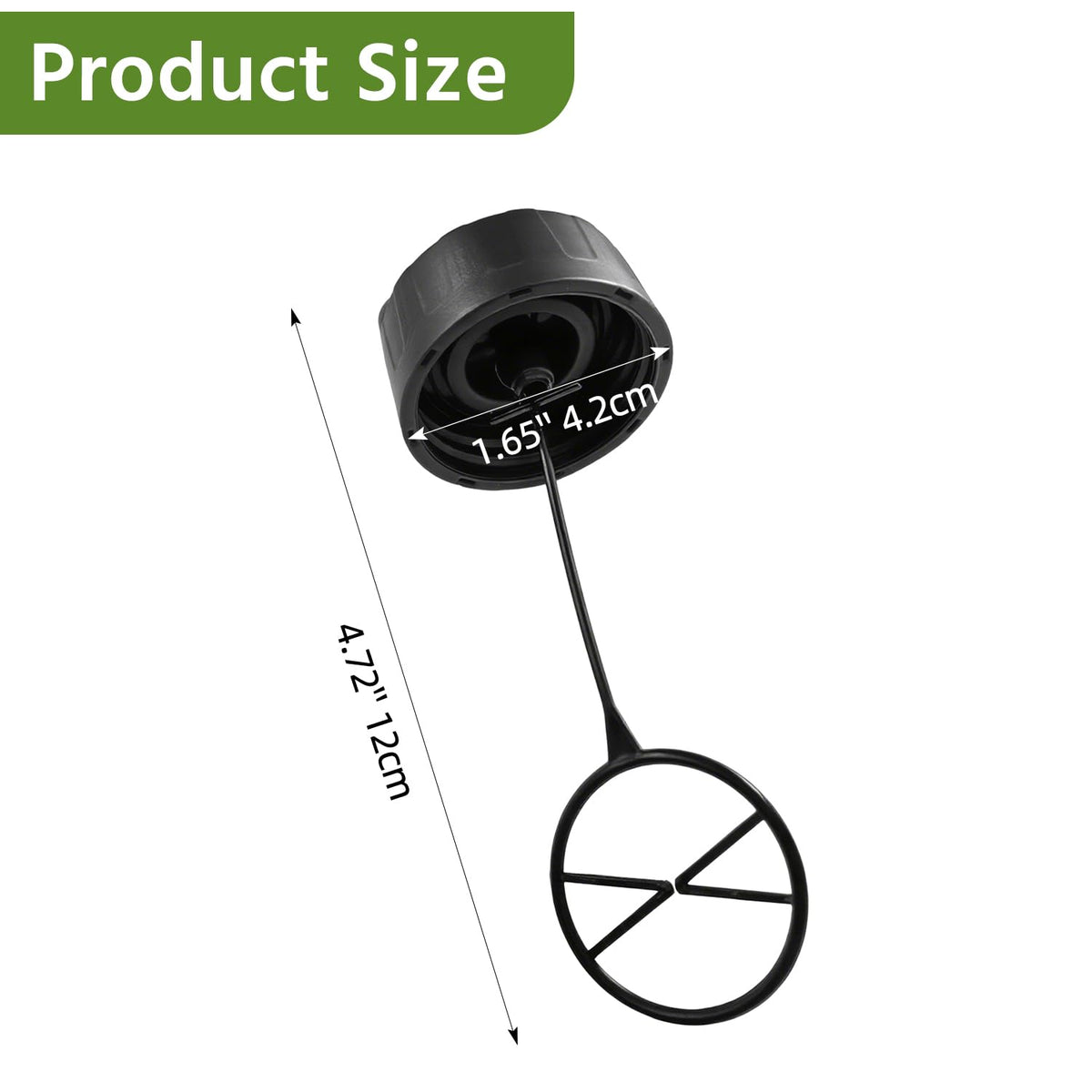Shiosheng fuel cap assembly for Husqvarna 128C supports quick top-ups and reduced spills.