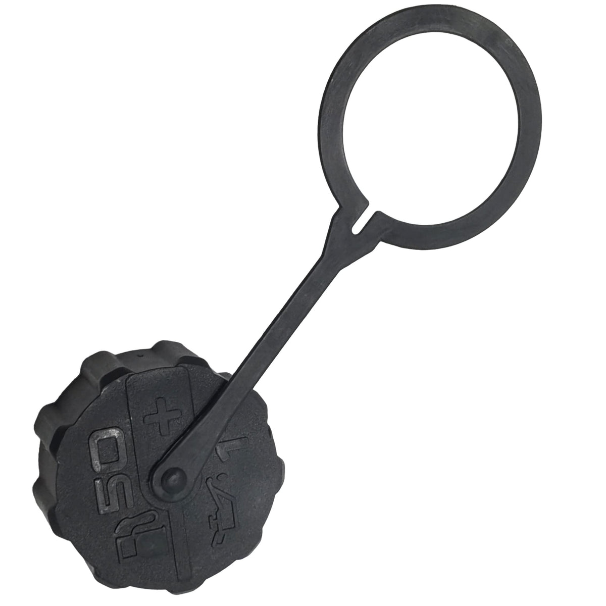 Shiosheng fuel tank cap close-up, secure seal for Husqvarna and Poulan.