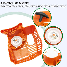 Shiosheng recoil starter fits STIHL FS38 FS45, ensuring versatile compatibility with multiple STIHL models.
