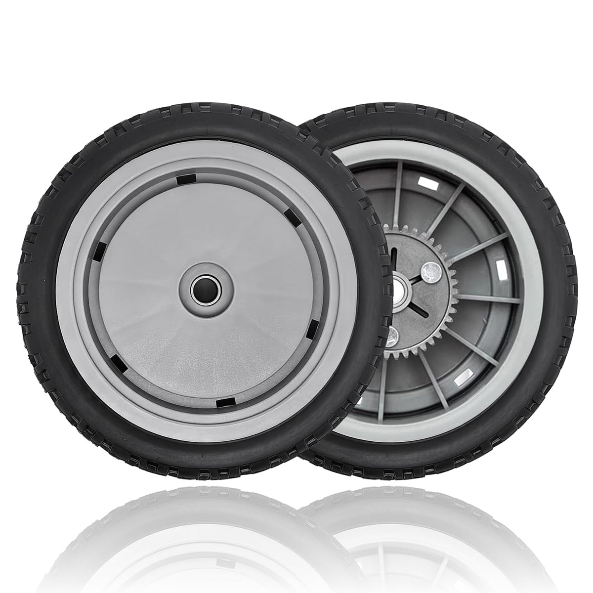 Shiosheng Toro rear wheel 8in side view for stability and smooth mowing