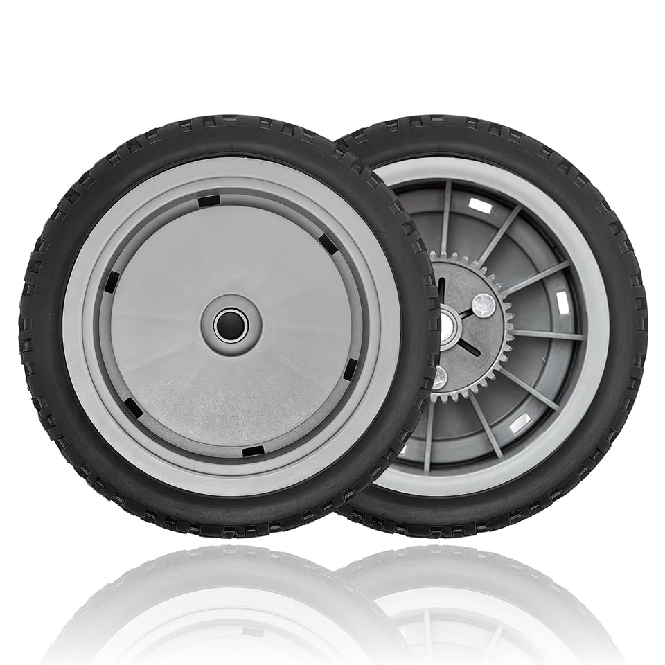 Shiosheng Toro rear wheel 8in side view for stability and smooth mowing