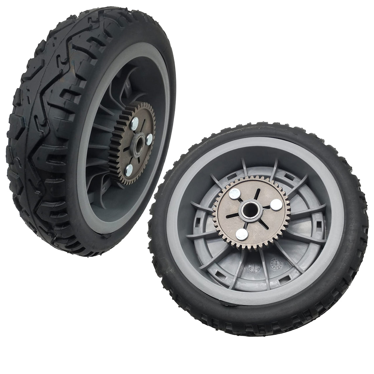 Shiosheng Toro rear wheel 8in top view shows sturdy construction for durability