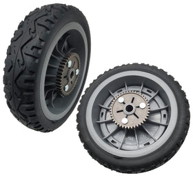 Shiosheng Toro rear wheel 8in top view shows sturdy construction for durability