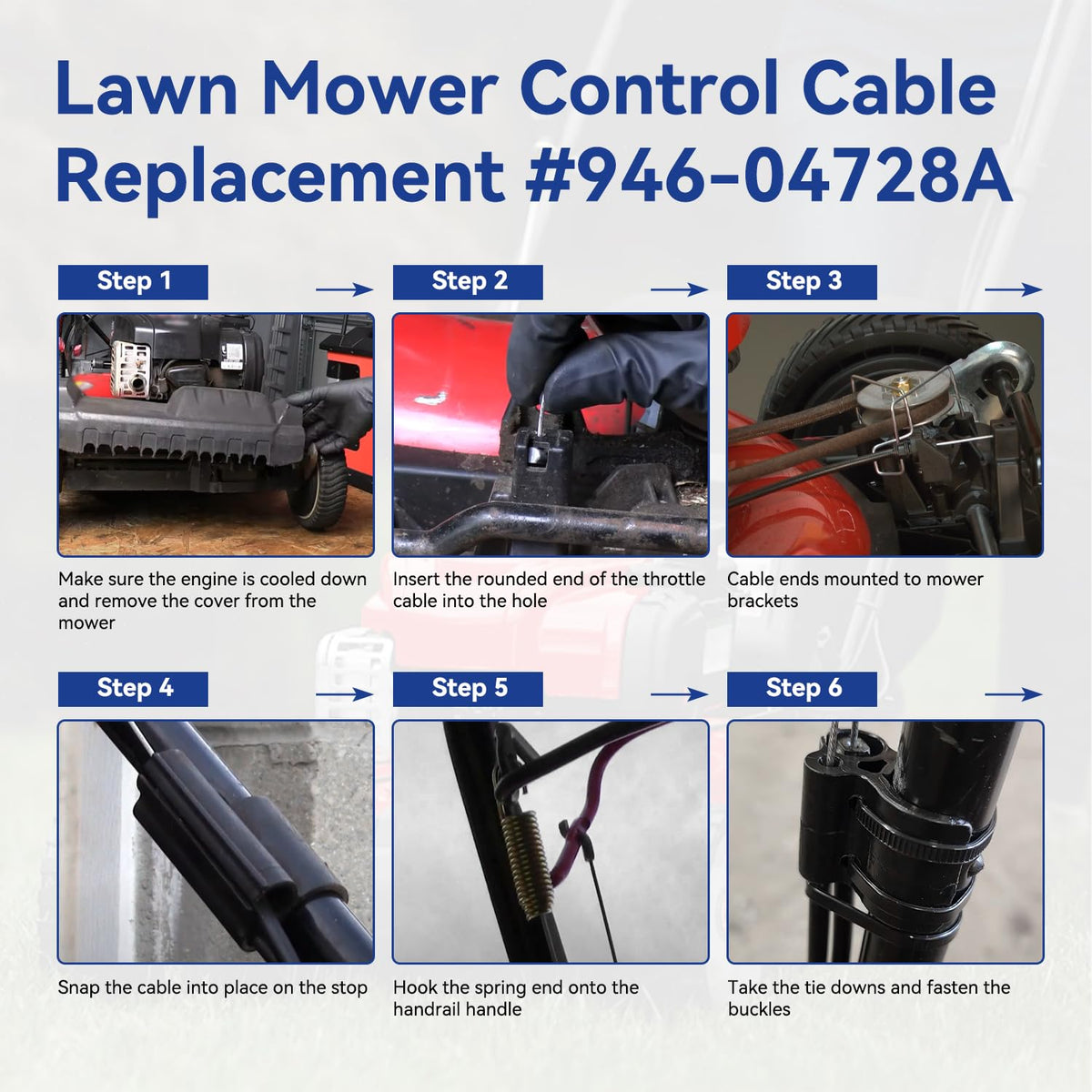 SHIQINHA 78.34-inch total length for flexible mower routing