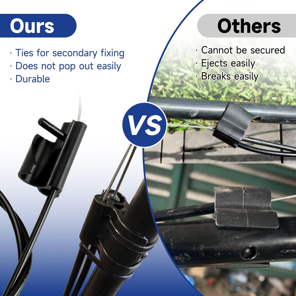 SHIQINHA anti-detachment cable design prevents disengagement during mowing