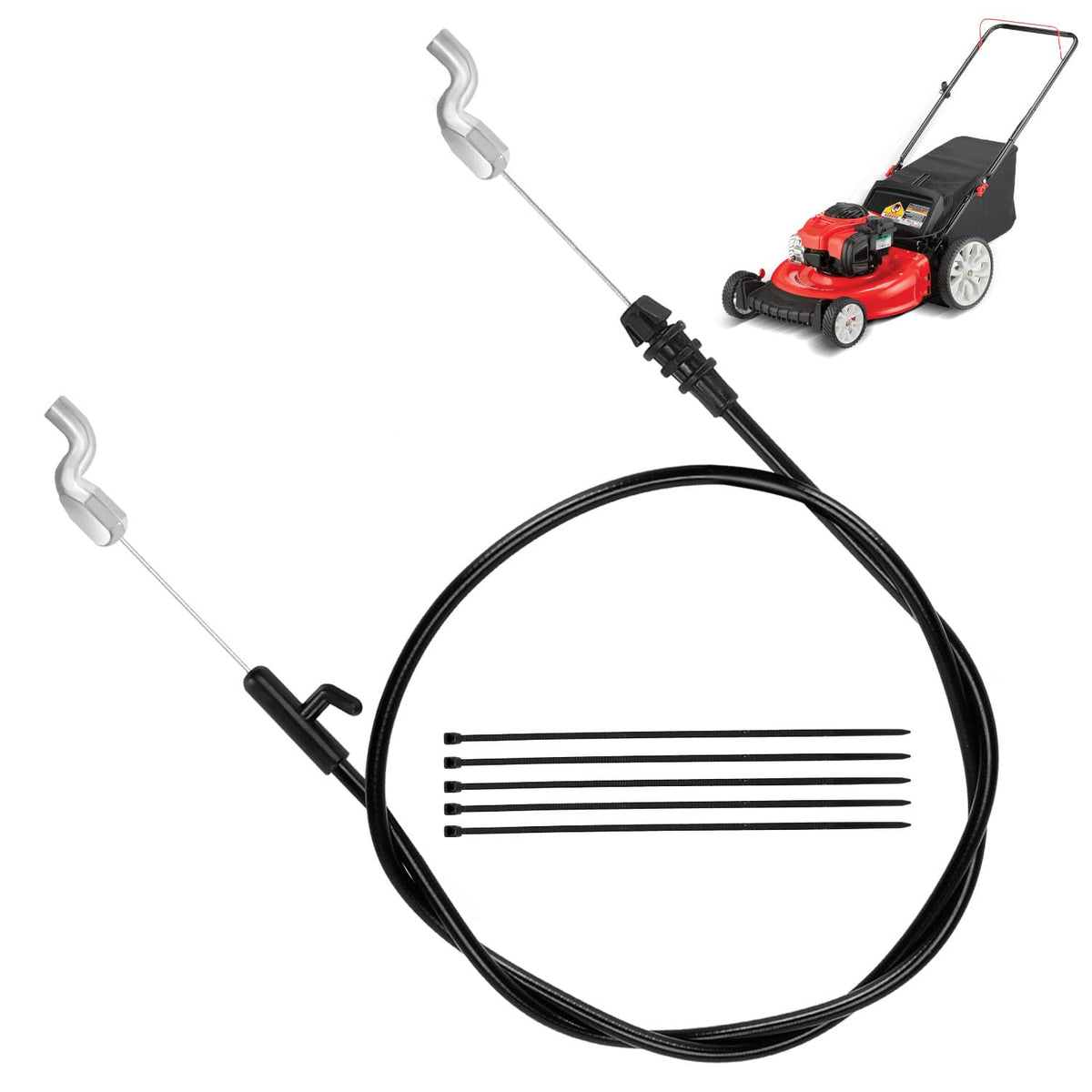 SHIQINHA control cable close-up highlights rugged rubber casing for durability