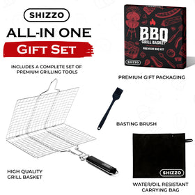 SHIZZO basting brush helps apply sauces smoothly without mess.