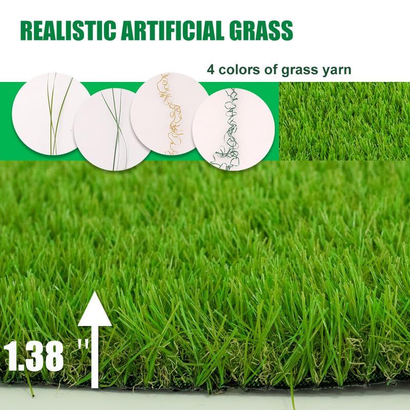 SHNOSU turf back with drainage holes for quick drying