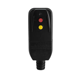 ShockGuard GFCI replacement plug front view for quick, safe outdoor equipment upgrades.