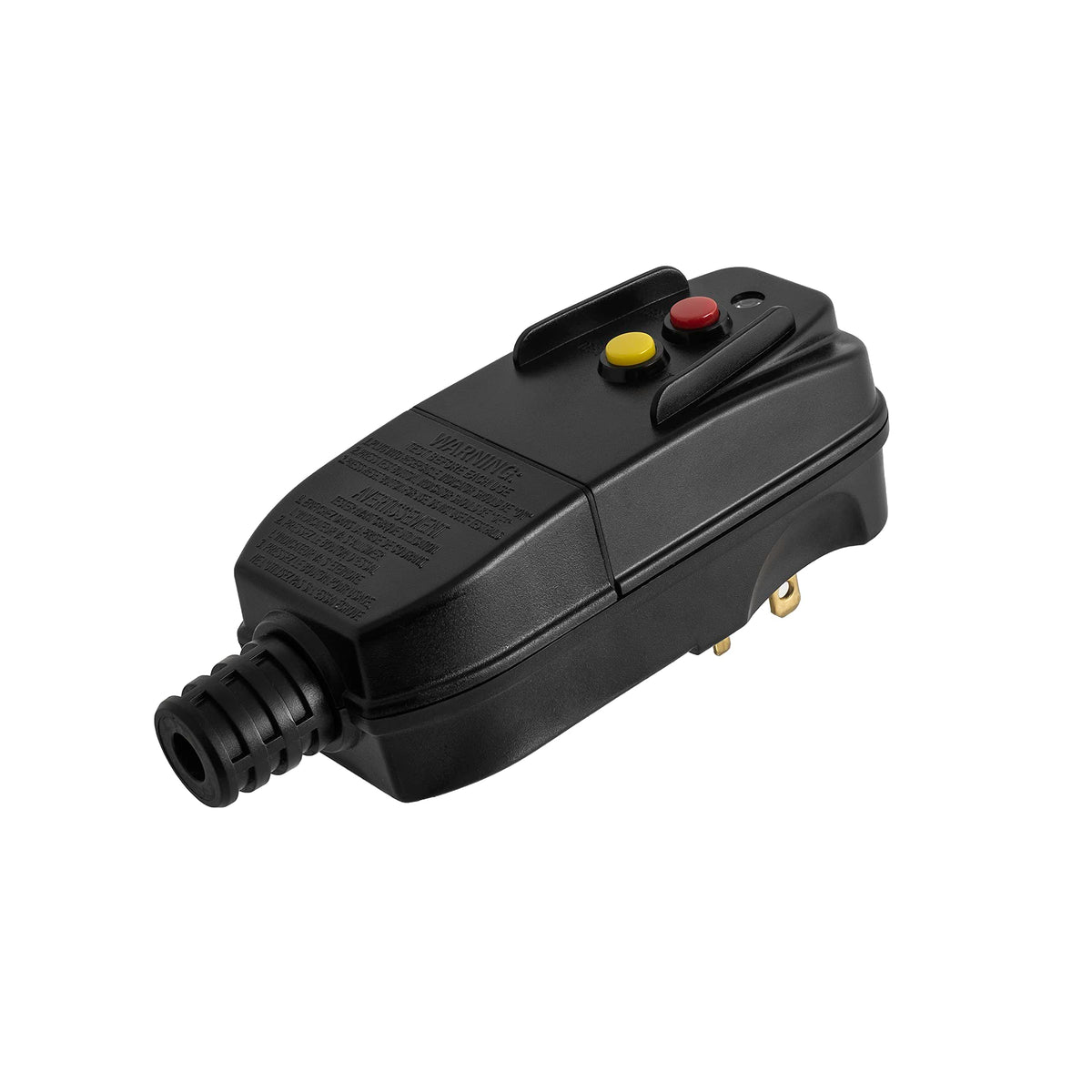 ShockGuard GFCI replacement plug heavy-duty body withstands harsh outdoor conditions.