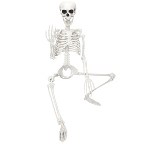 SHOCOSTO 3ft life-size skeleton ready for dramatic Halloween display.
