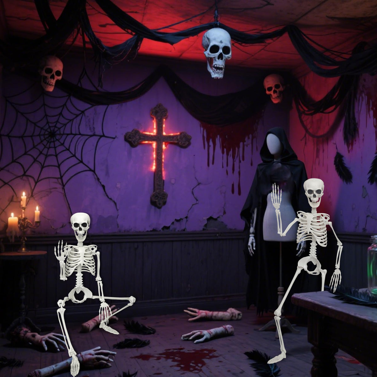 SHOCOSTO reusable plastic skeleton for multiple events and seasons.