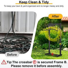 Shomextol detachable hose hanger allows easy relocation.