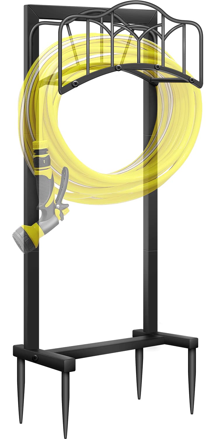 Shomextol garden hose holder base with four anchors for added stability.