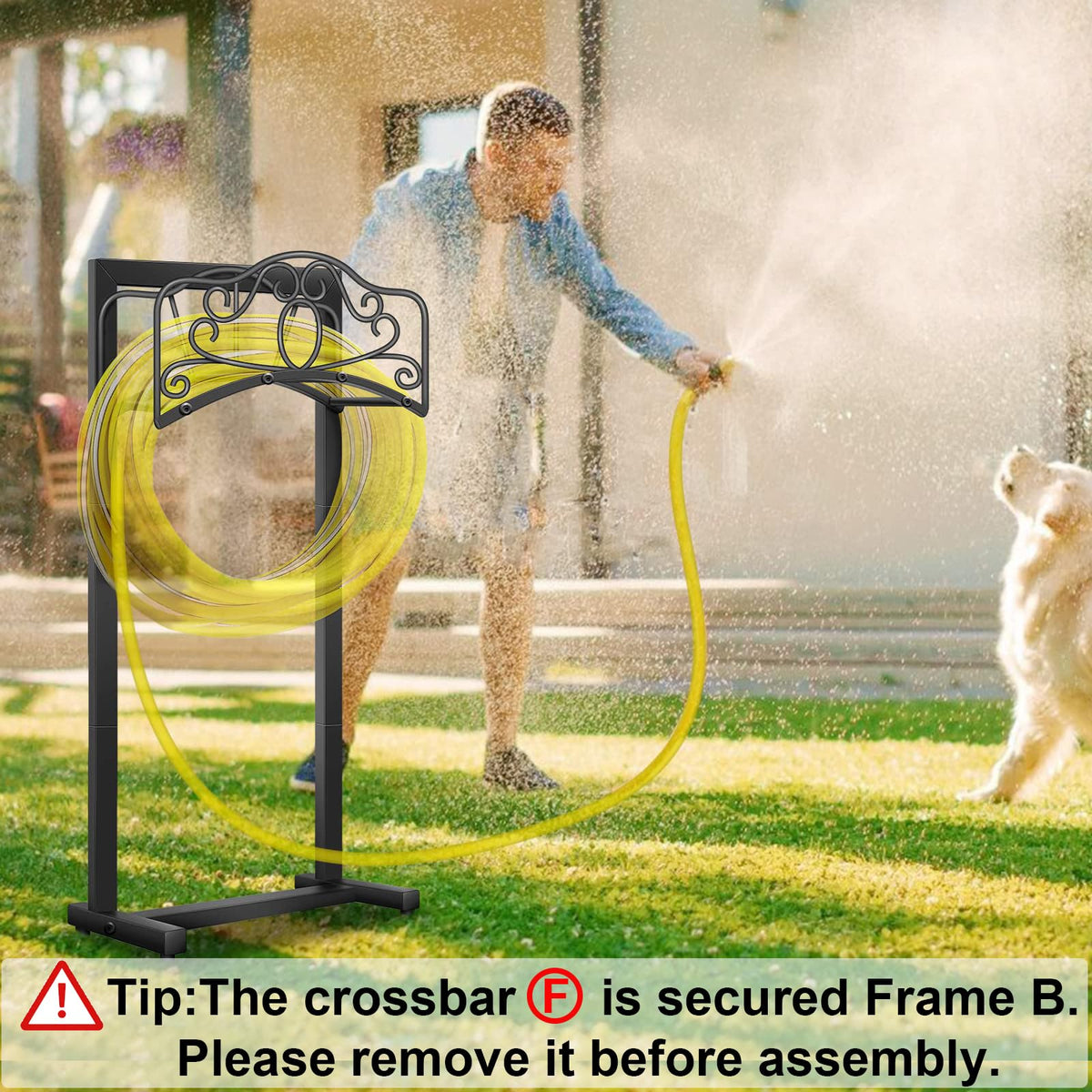 Shomextol four-anchor base boosts stability for long hoses