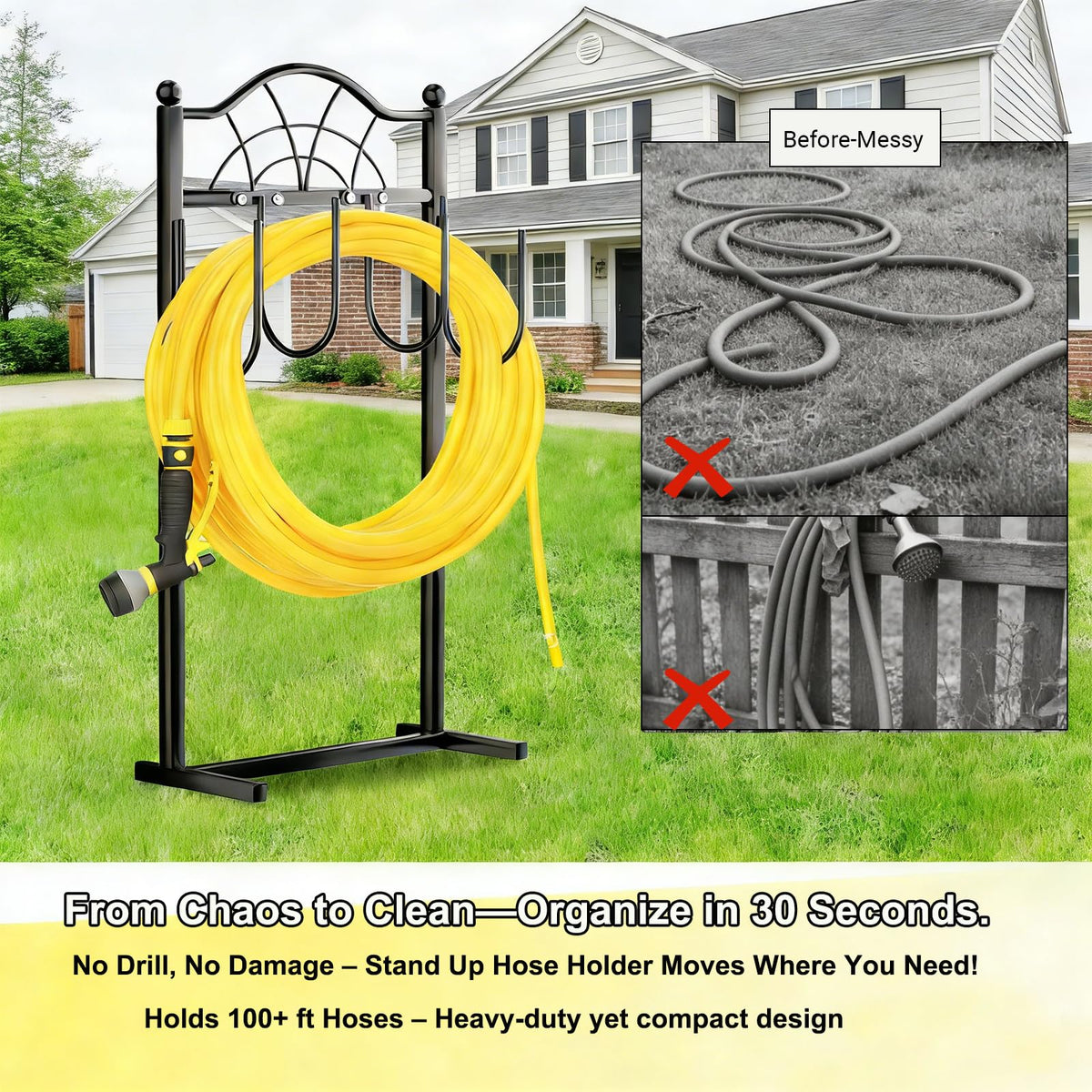 Shomextol tool-free assembly makes setup quick and relocation easy.