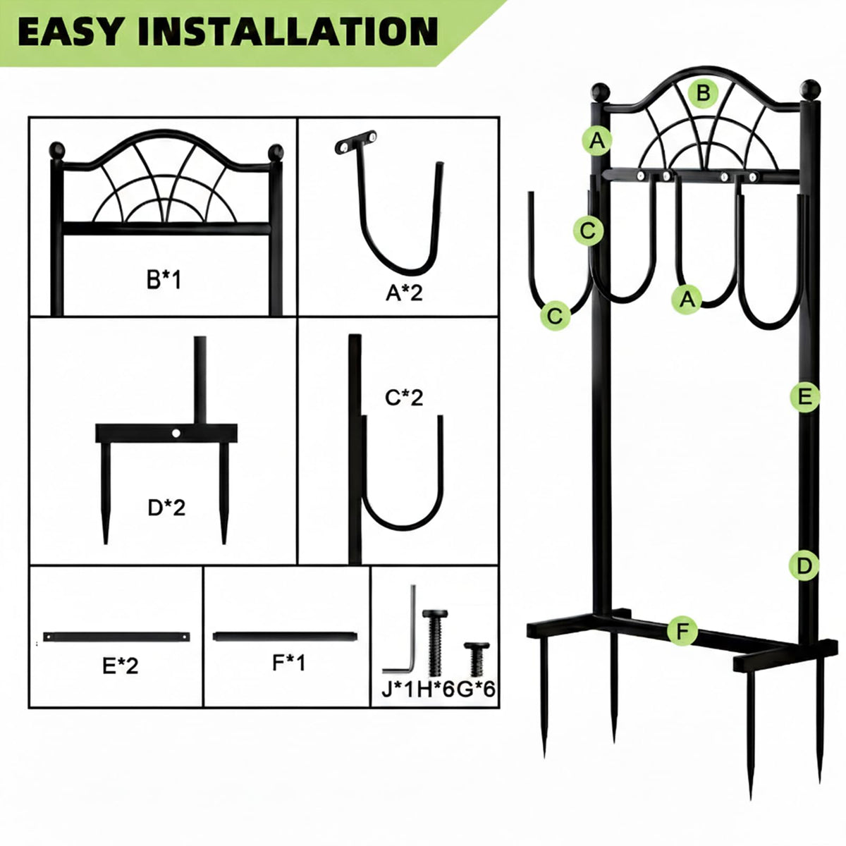 Shomextol outdoor hose stand is ideal for yards, patios, and garden paths.
