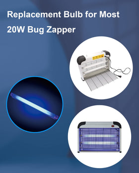 Shootingstar 13-inch 20W replacement bulb for bug zappers makes an easy swap.