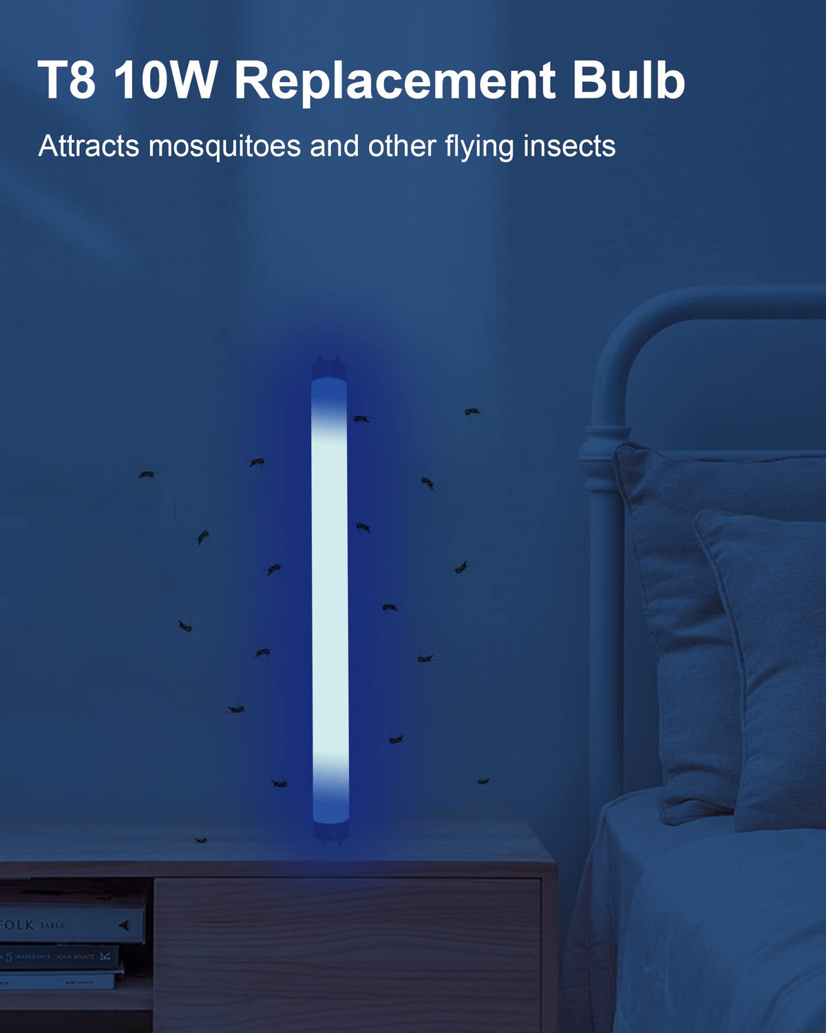 Shootingstar bulb supports Aspectek and LiBa 20W zappers for chemical-free attraction.