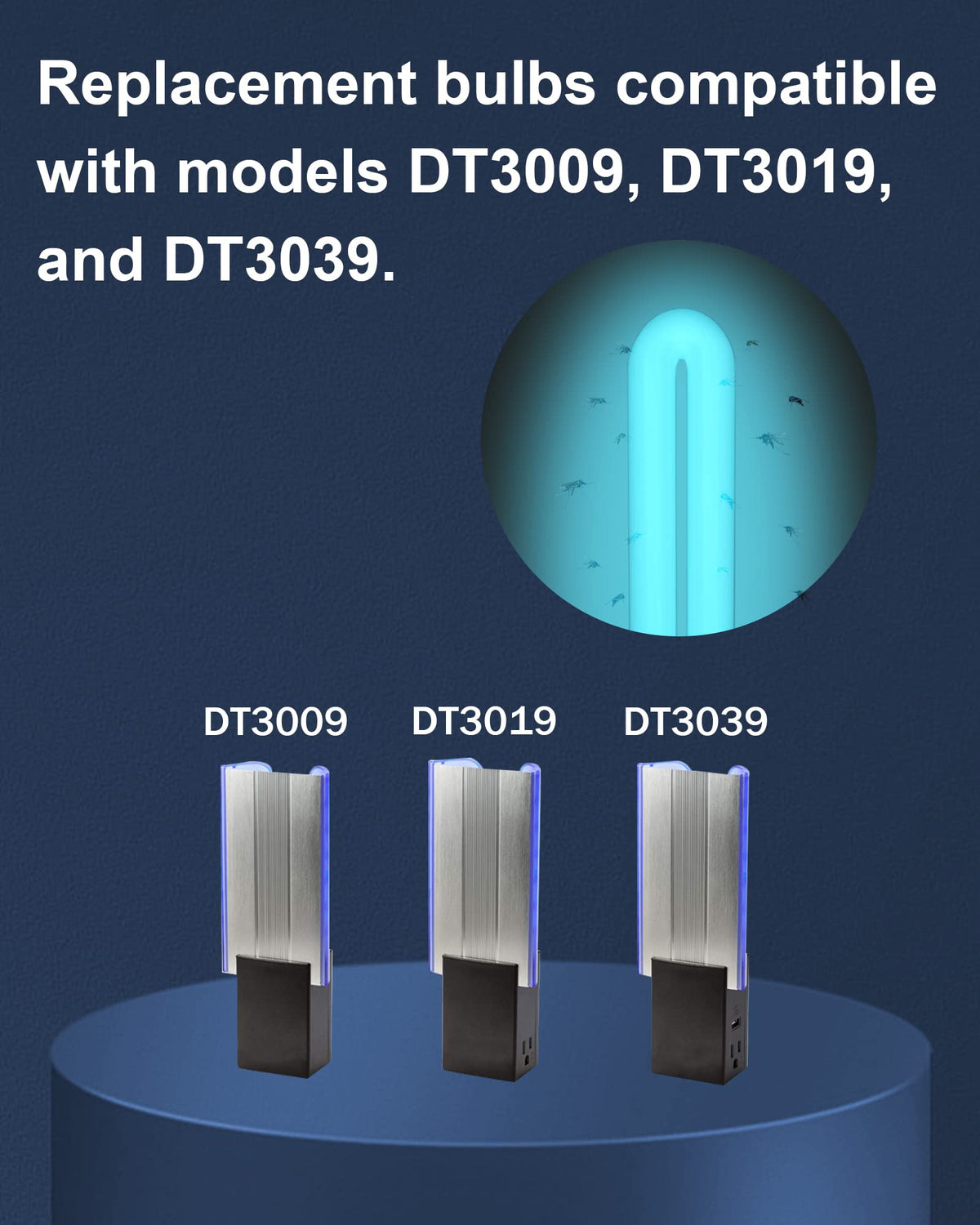 Shootingstar 9W bulb installed in a Dynatrap DT3009 unit for quick plug-and-play fit