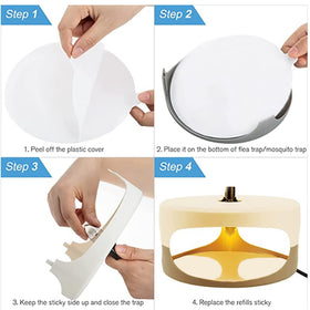 Shootingstar easy to install glue board for flea traps