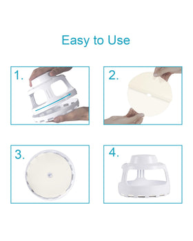 Shootingstar peel-and-stick refill pad simplifies replacement in seconds