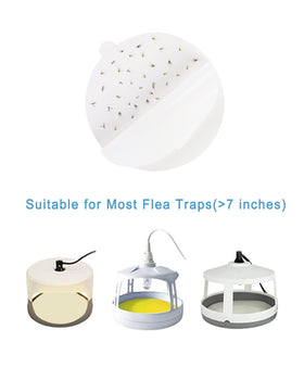 Shootingstar flea trap refill disc installed on a 7.1-inch round board works with Victor The Ultimate.