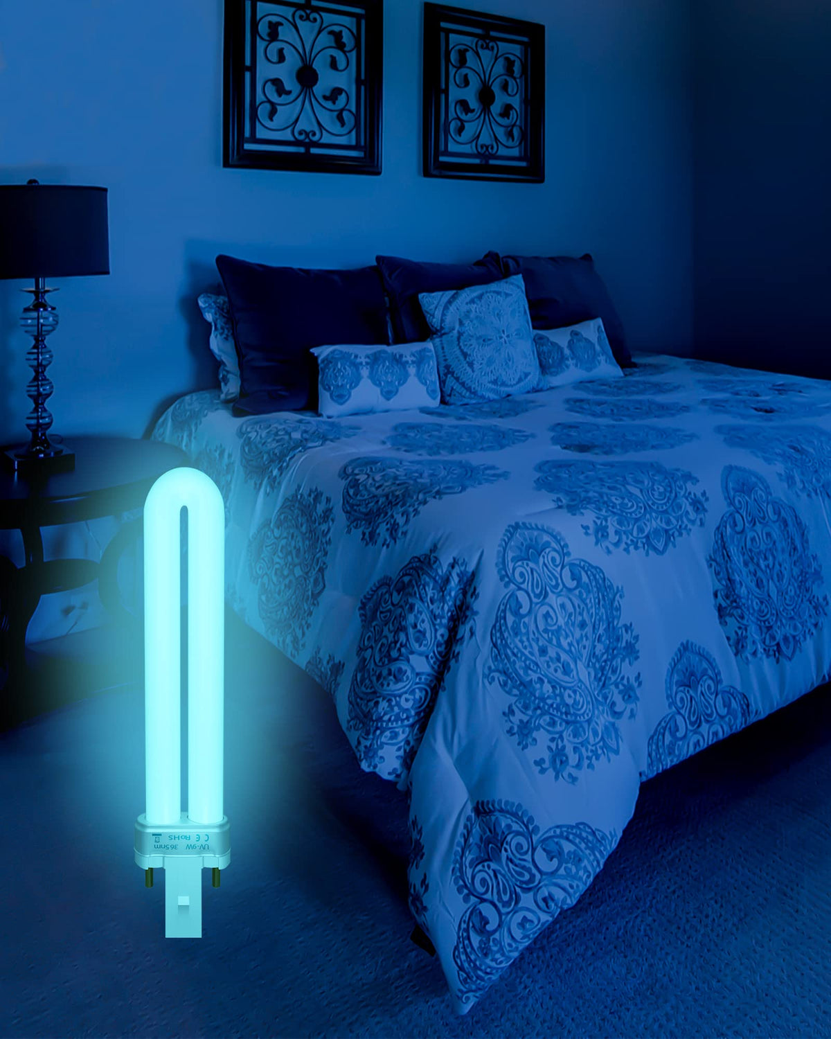 Fragile light tube with careful handling guidance for safe replacement