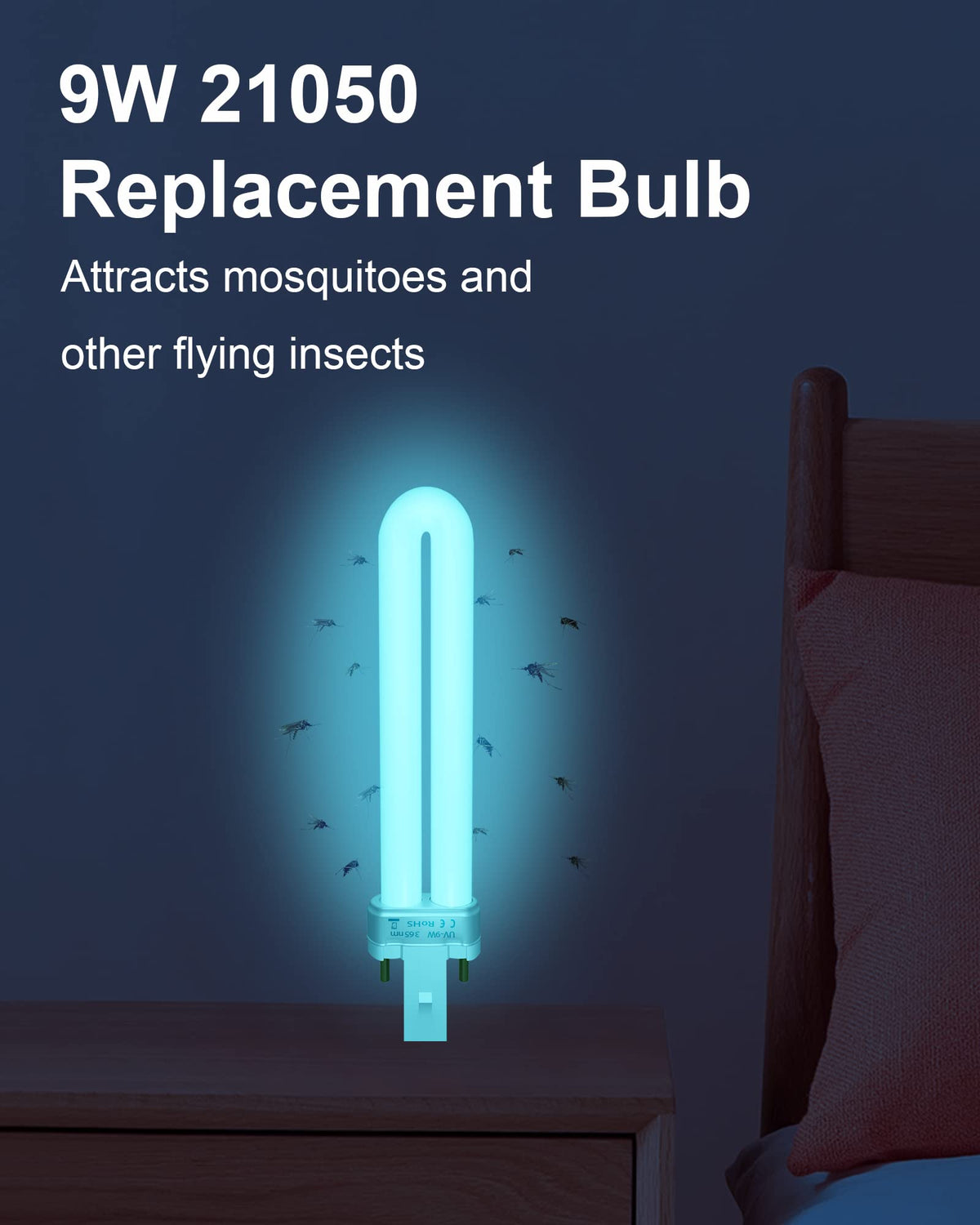 Shootingstar replacement bulbs shown in a Dynatrap setup for seamless swaps