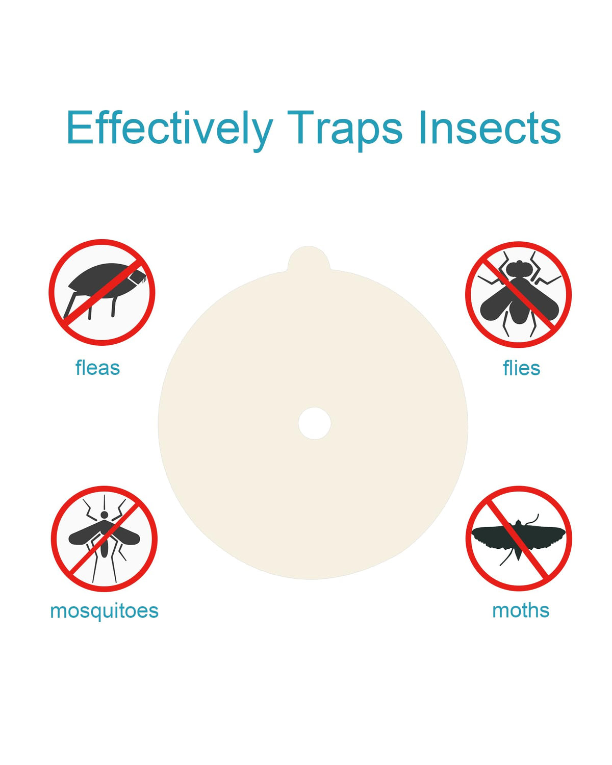 Shootingstar pest trap refill disc with strong adhesion for tiny insects