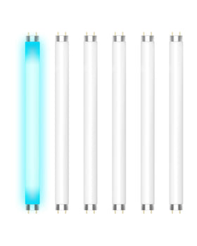 Shootingstar six-pack bulb emits 365nm light to attract flying insects.