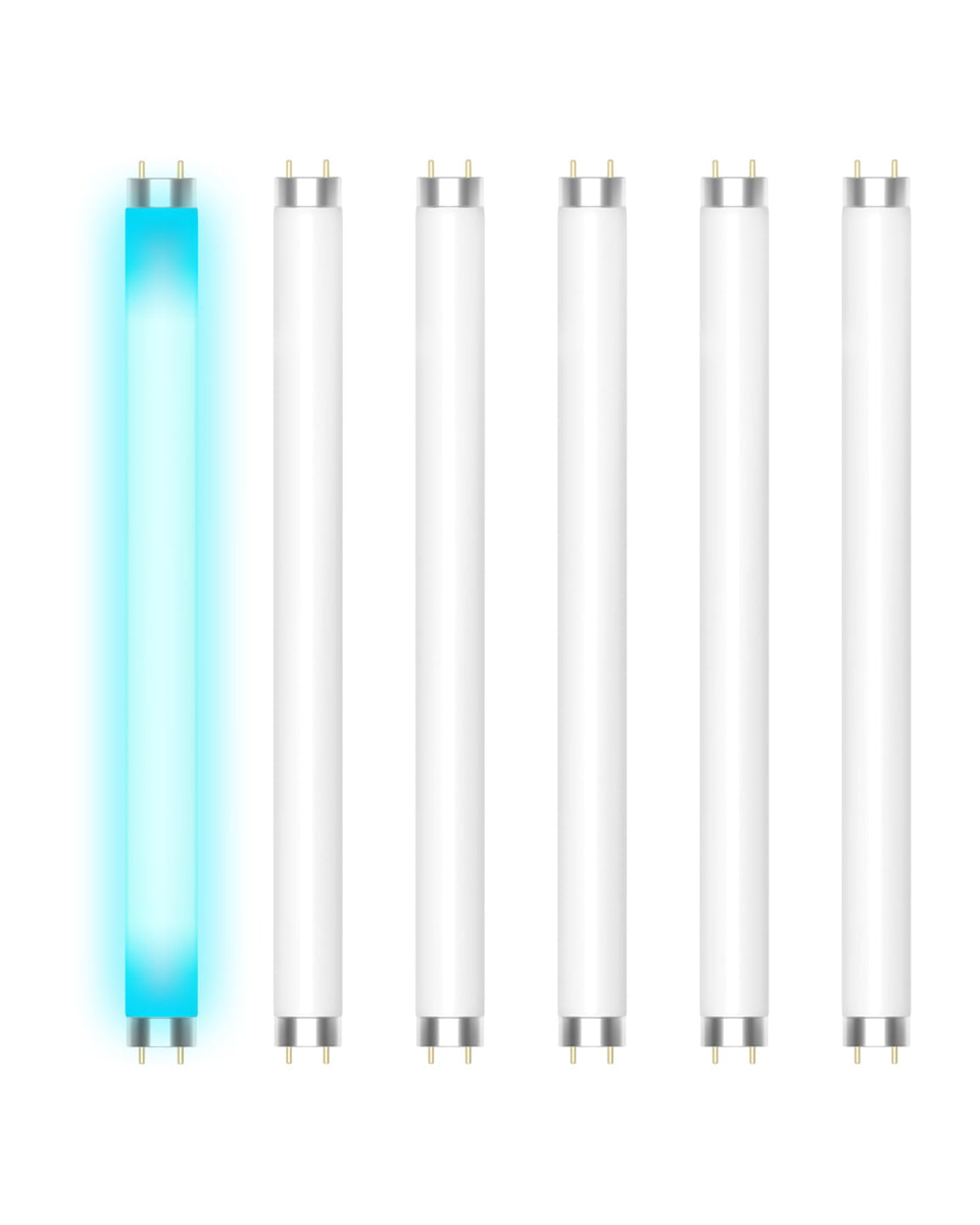 Shootingstar six-pack bulb emits 365nm light to attract flying insects.