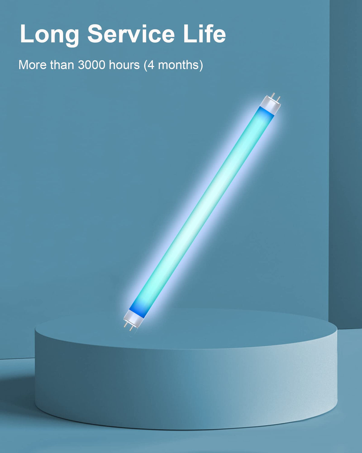 Shootingstar UV bulb pack highlights up to 3000 hours of use.