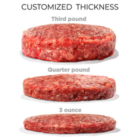 Shop Square Burger Press adjustable thickness setting for custom burger sizes.