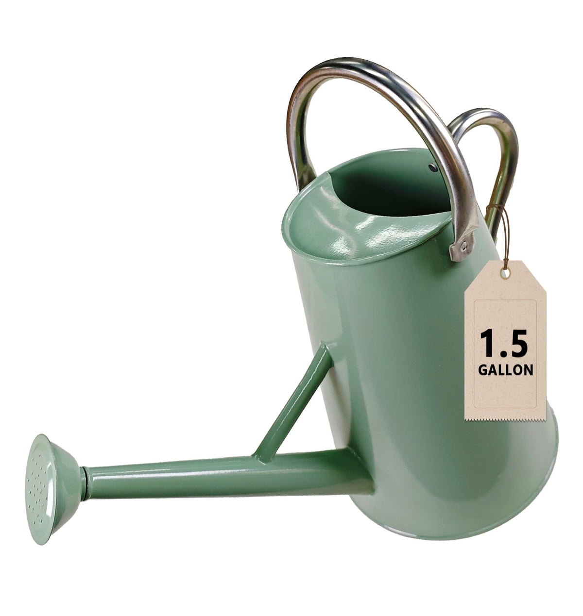 shopwithgreen watering can with 1.5 gallon capacity for indoor and outdoor use.