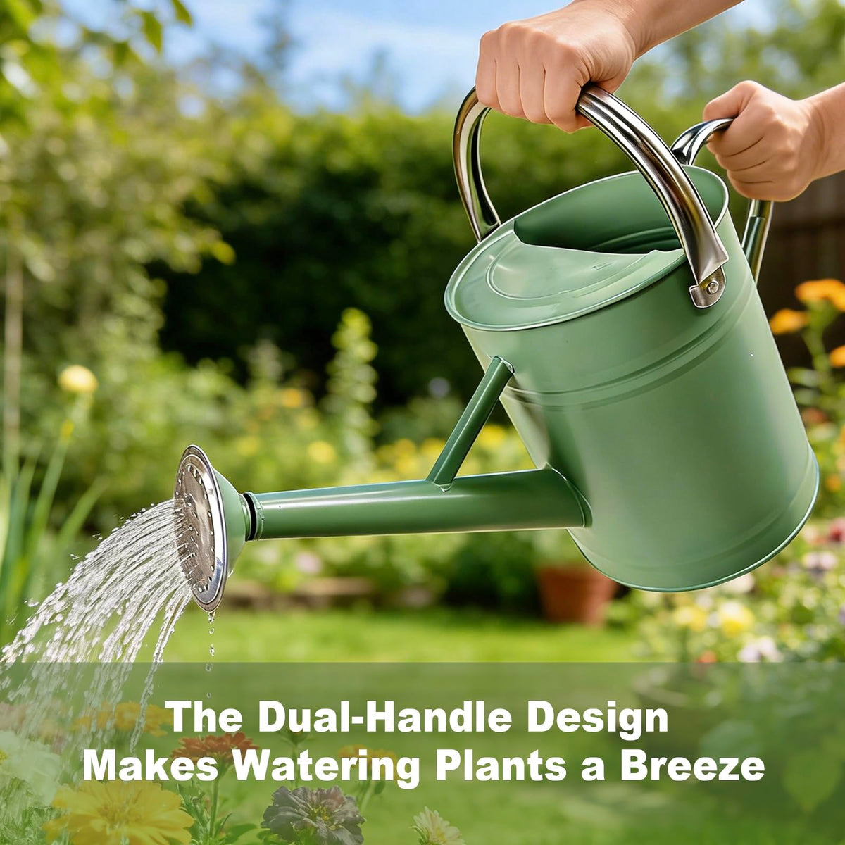 Shopwithgreen galvanized steel body resists rust for long-term use.