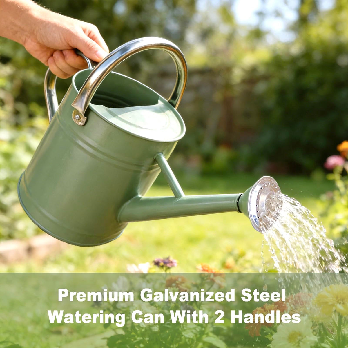 Shopwithgreen two stainless steel handles provide comfortable, adjustable control.