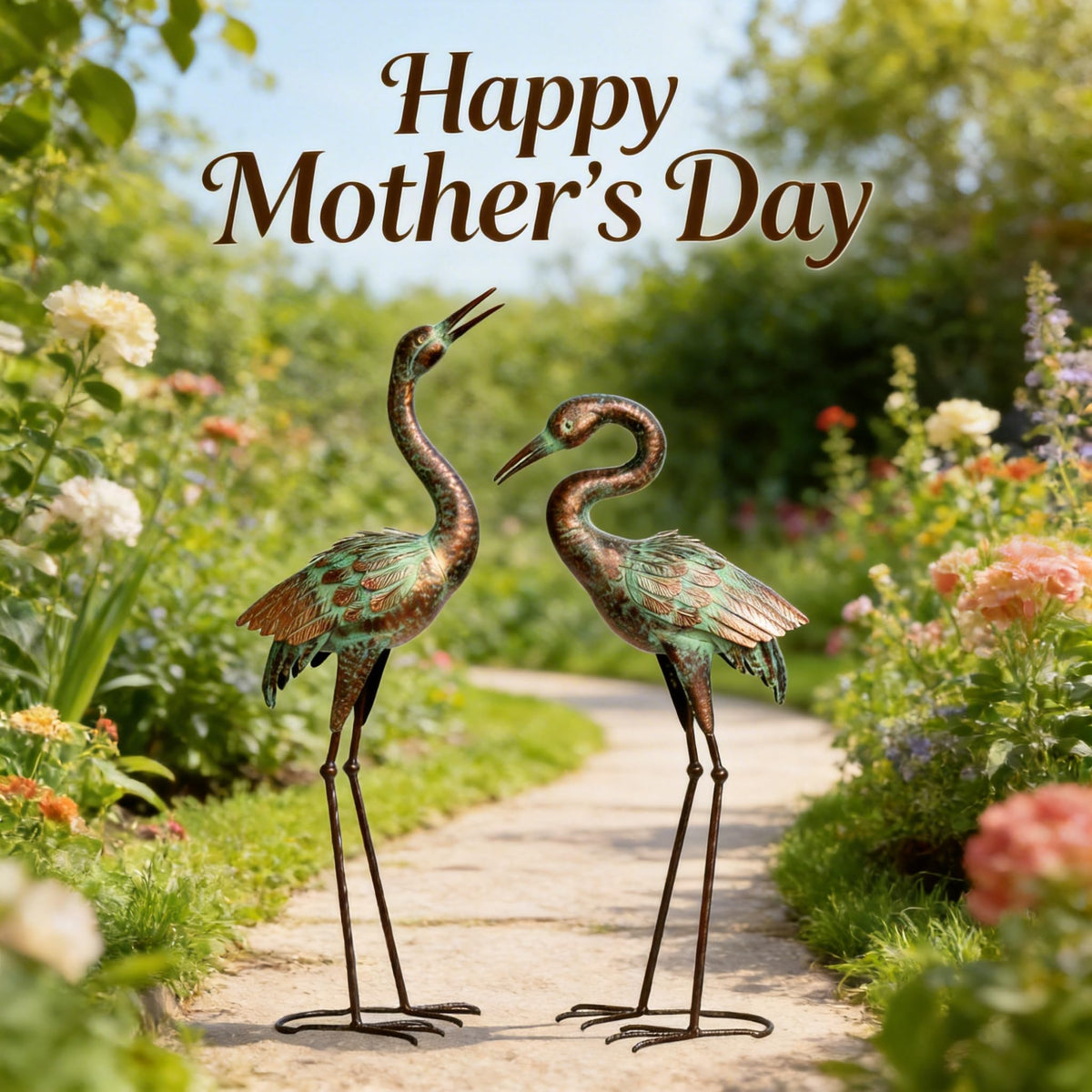 Shorayn crane statue makes a thoughtful housewarming or holiday gift.
