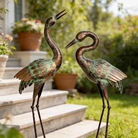 Shorayn gradient patina finish adds vintage charm to landscapes.