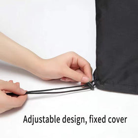 Shouken cover on grill with rain droplets proving waterproof protection