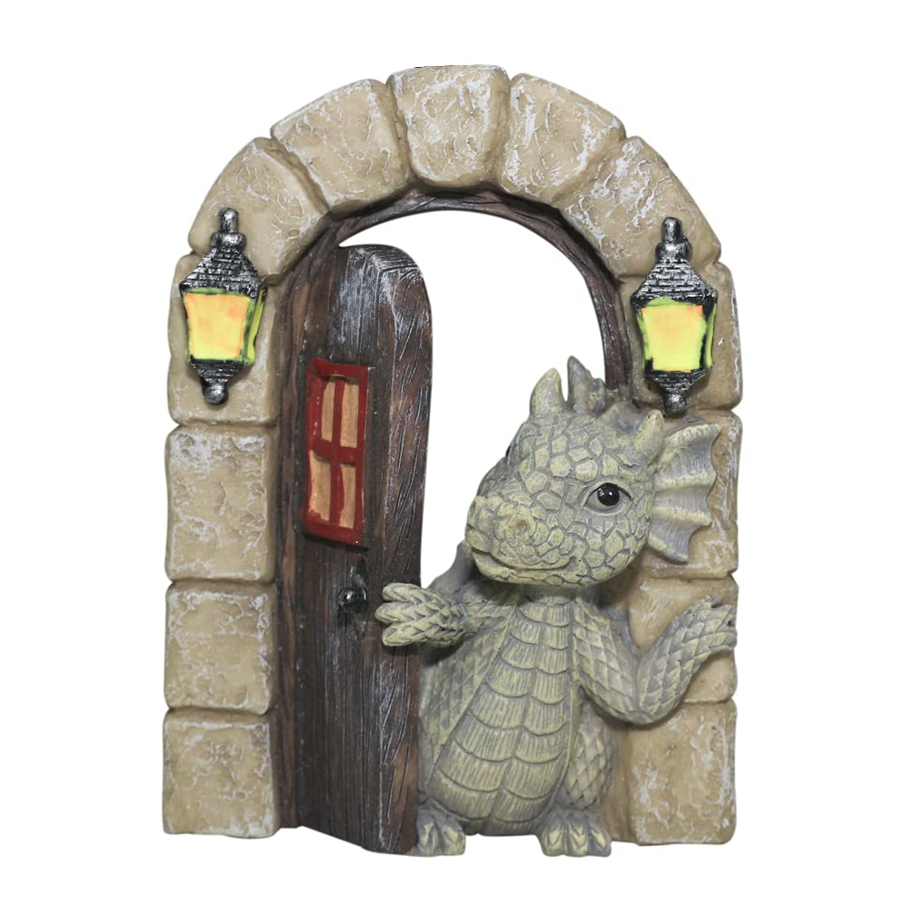 SHOWFEICAT dragon garden ornament resin statue for outdoor charm