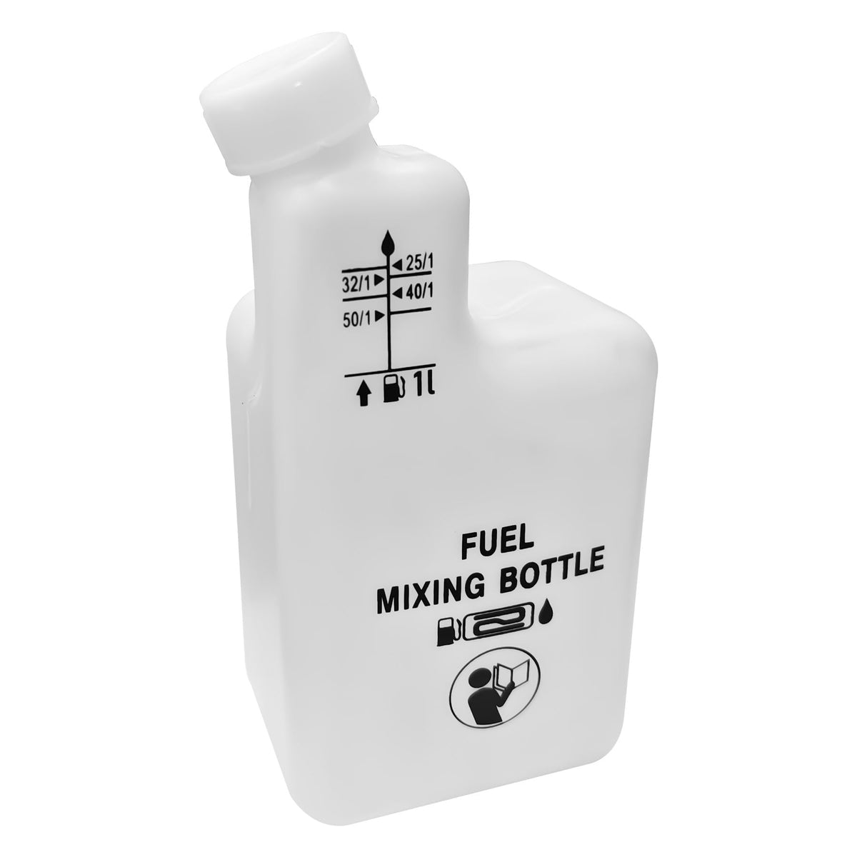 Showingo 1L bottle cap closeup with precise markings for accurate ratios.