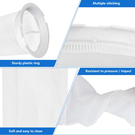 Showingo in-deck debris filter bag catches tiny particles and protects pump components.
